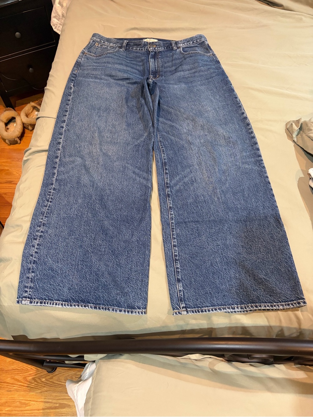 Madewell Women's Blue Wide Leg Flare Jeans